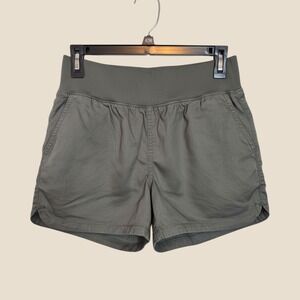 Member's Mark Womens Tencel Shorts Olive Green Relaxed Fit 4 Inch Inseam Small